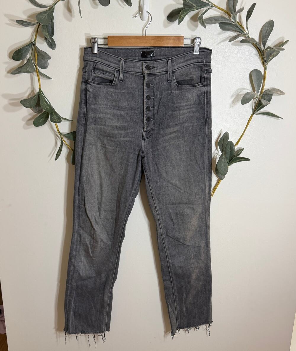 Mother Denim Pixie Dazzler Ankle Fray Jeans